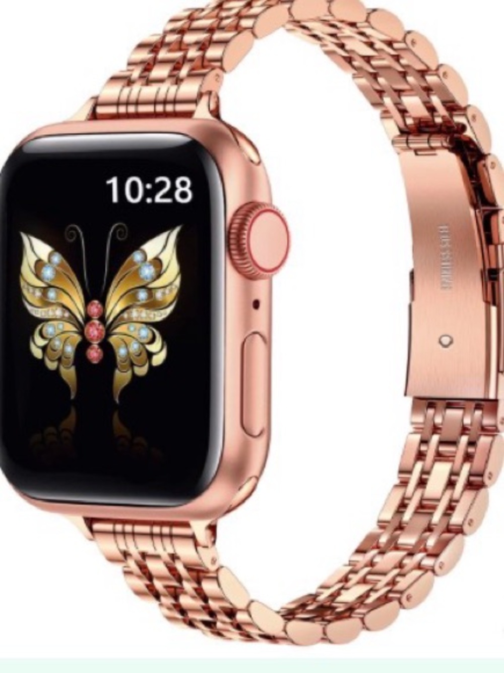 MioHHR Slim Metal Band for Apple Watch 38/40/41/42mm - Rose Gold band only #5